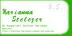 marianna stelczer business card